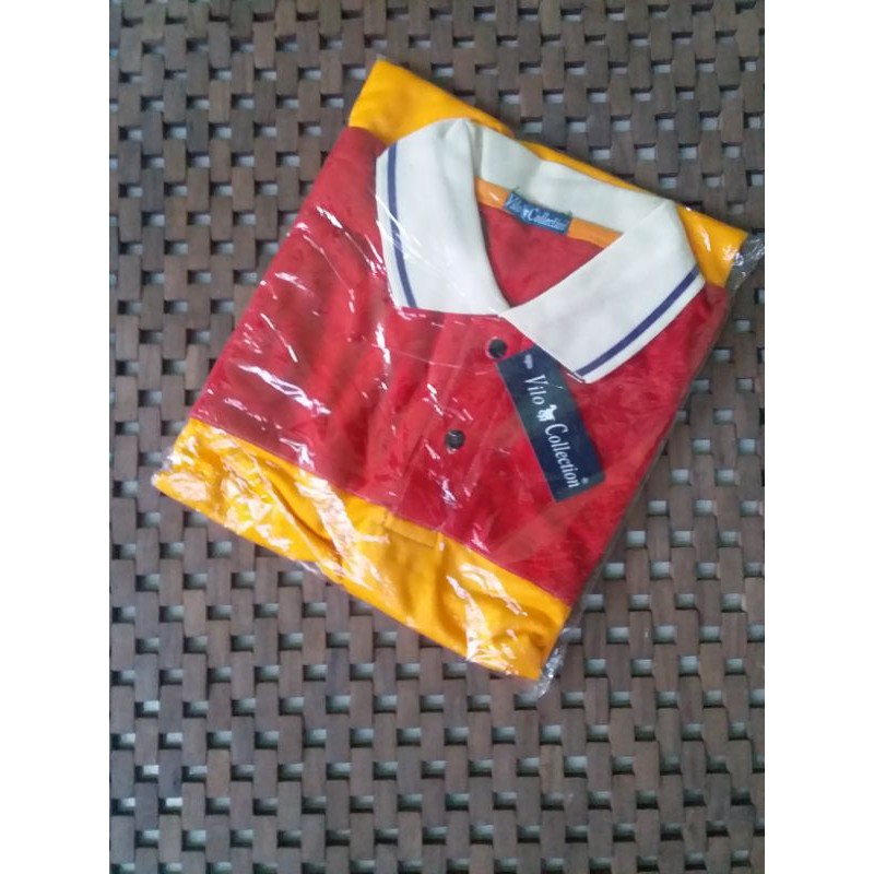 kaos kerah salur lengan pendek kaos polo belang belang lengan pendek bermotif kaos motif RANDOM