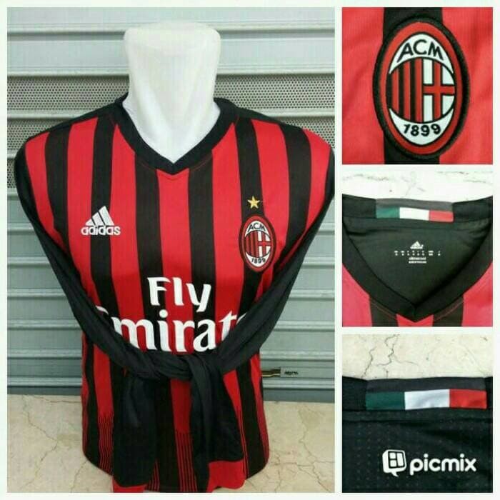 terbatas Jersey AC Milan Home 2016/17 - Lengan Panjang terbatas