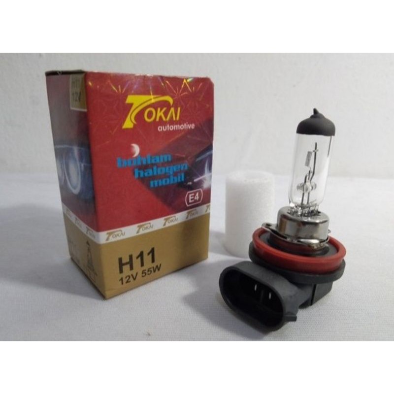 Bohlam dop foglamp lampu halogen H11 12V 55w, Tokai premium