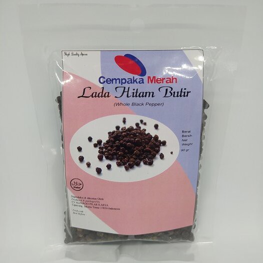 

Lada Hitam Butir/Black Pepper 90gr Asli Pure Terbaik