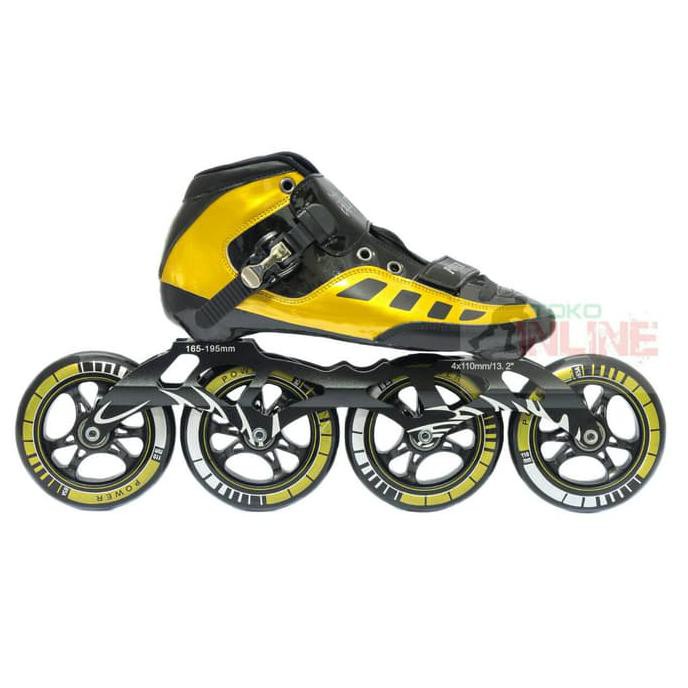 Sepatu Roda Lynx Sp56 Speed Inline Skate - Gold