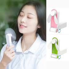 Kipas Angin Mini Lipat - Handheld Portable Mini Fan USB - Folding Charging Fan Portable -Kipas Lipat