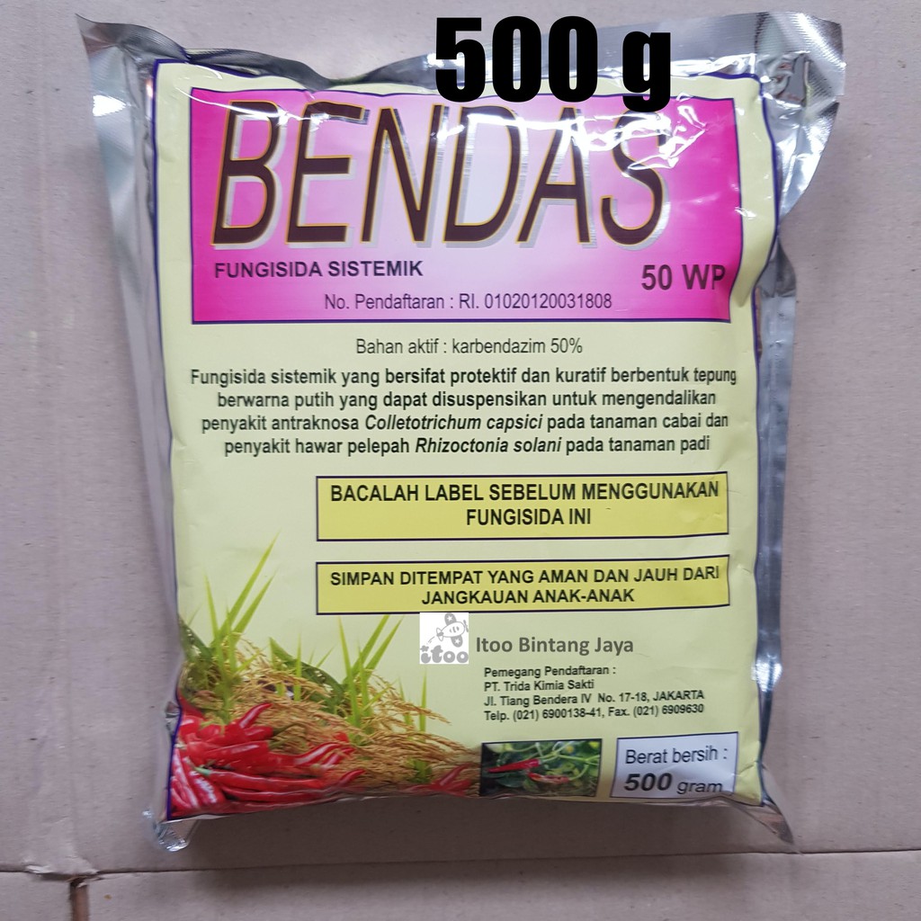 Jual Bendas Wp Fungisida Sistemik Gram Bahan Aktif Karbendazim Shopee Indonesia