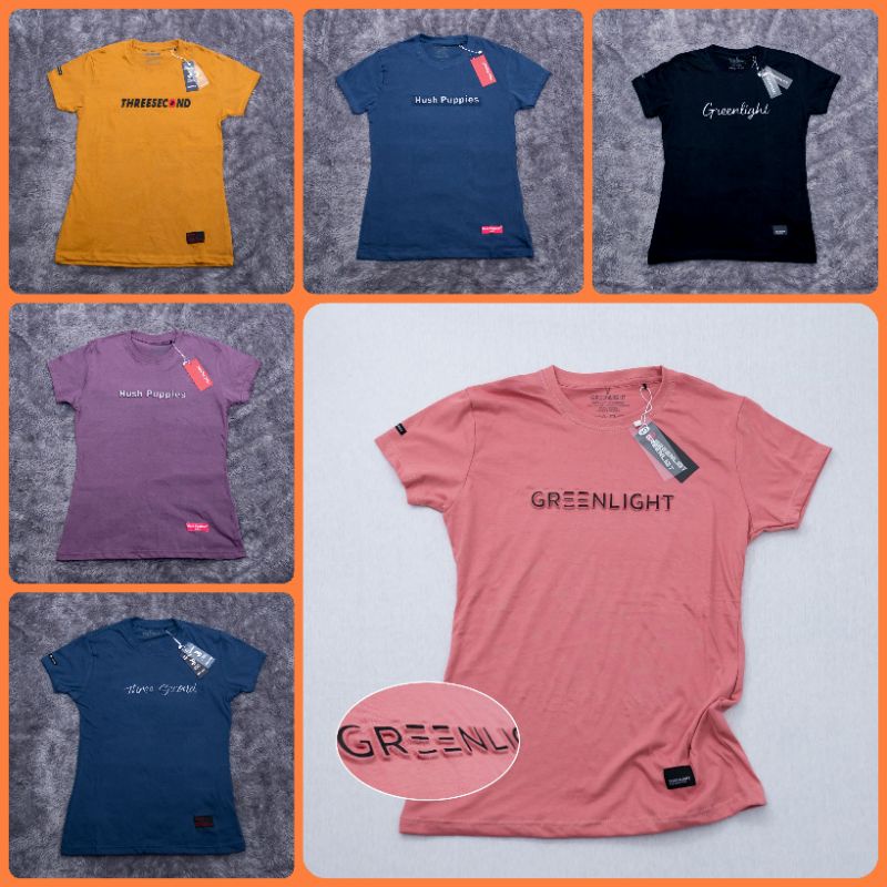 [BISA COD] KAOS THREE SECOND WANITA SUPER PREMIUM | BAJU DISTRO CEWEK LENGAN PENDEK THREESECOND 3SEC