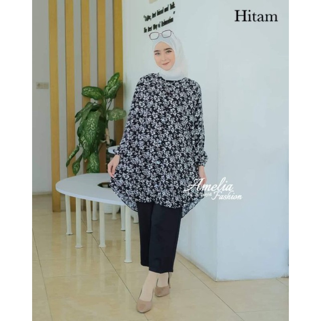 ONE SET FLOWLY ORI AMELIA FASHION OOTD WANITA KEKINIAN