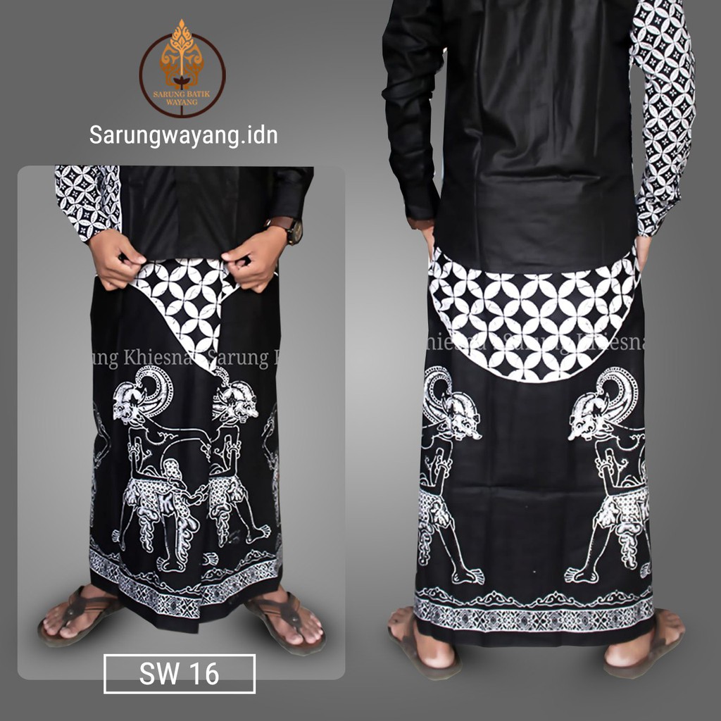 SARUNG BATIK MOTIF WAYANG GUNUNGAN