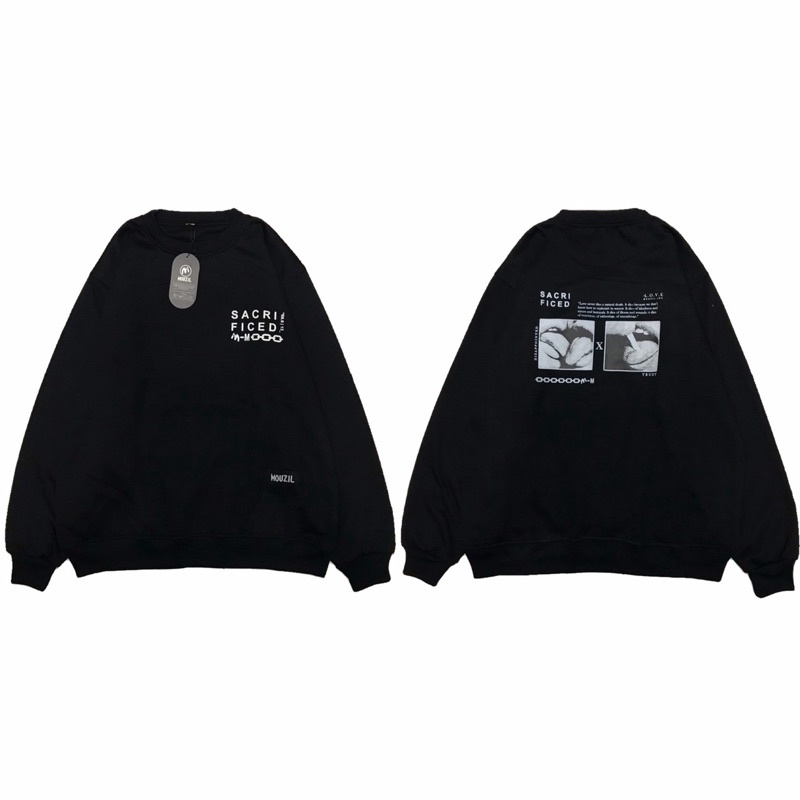 SWEATER CREWNECK PRIA BLACK INSOMNIA ORIGINAL WANITA SWITER DISTRO SWEATSHIRT EIGHT DISTRO-Crewneck 14