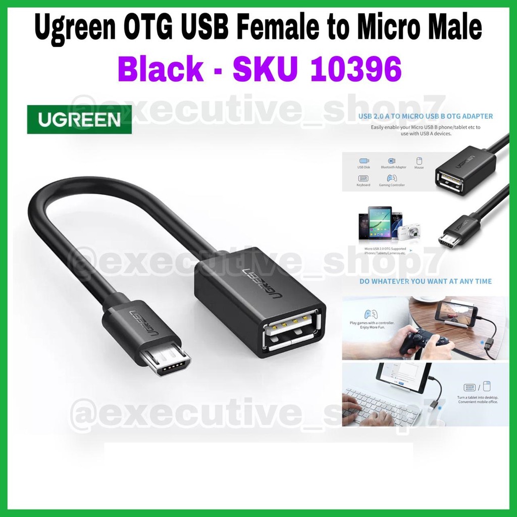 Ugreen OTG USB Female to Micro USB Male SKU 10396