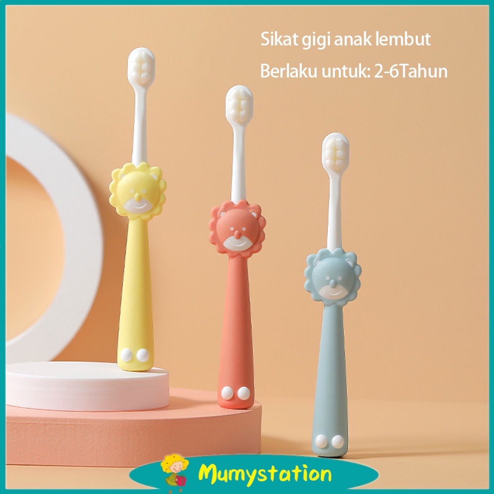 Mumystation sikat gigi anak bayi lembut sikat gigi anak soft 2-6tahun