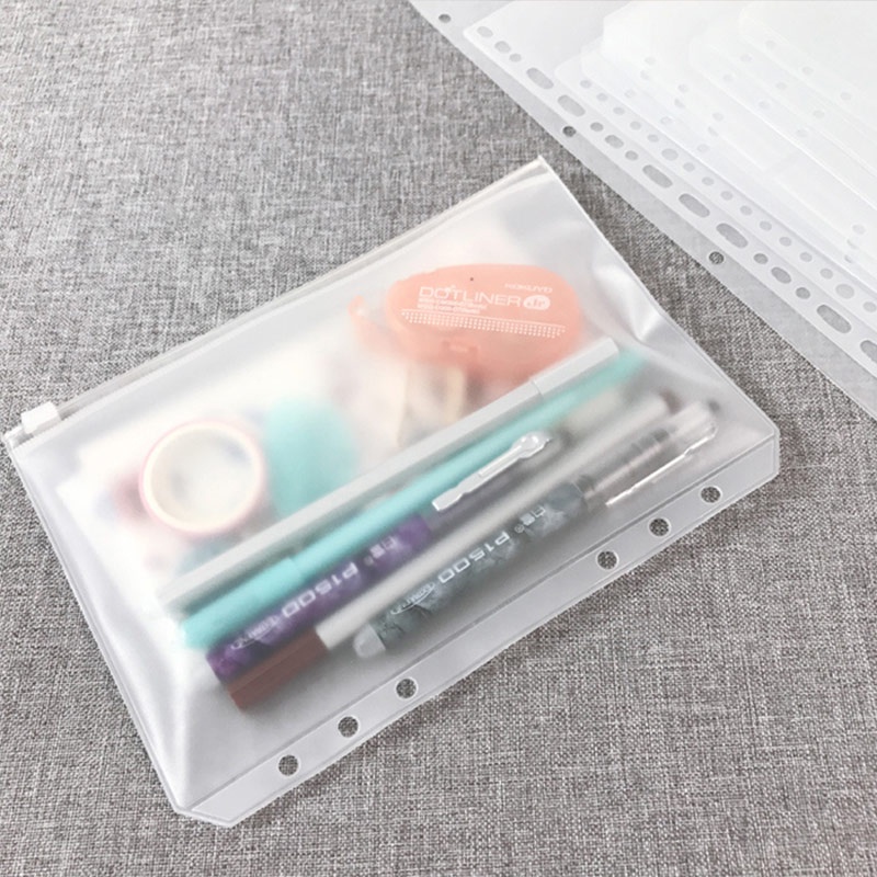 

Panmomo Zipper Pocket Binder Divider A6 A5 B5 ~ 6 20 26 Ring