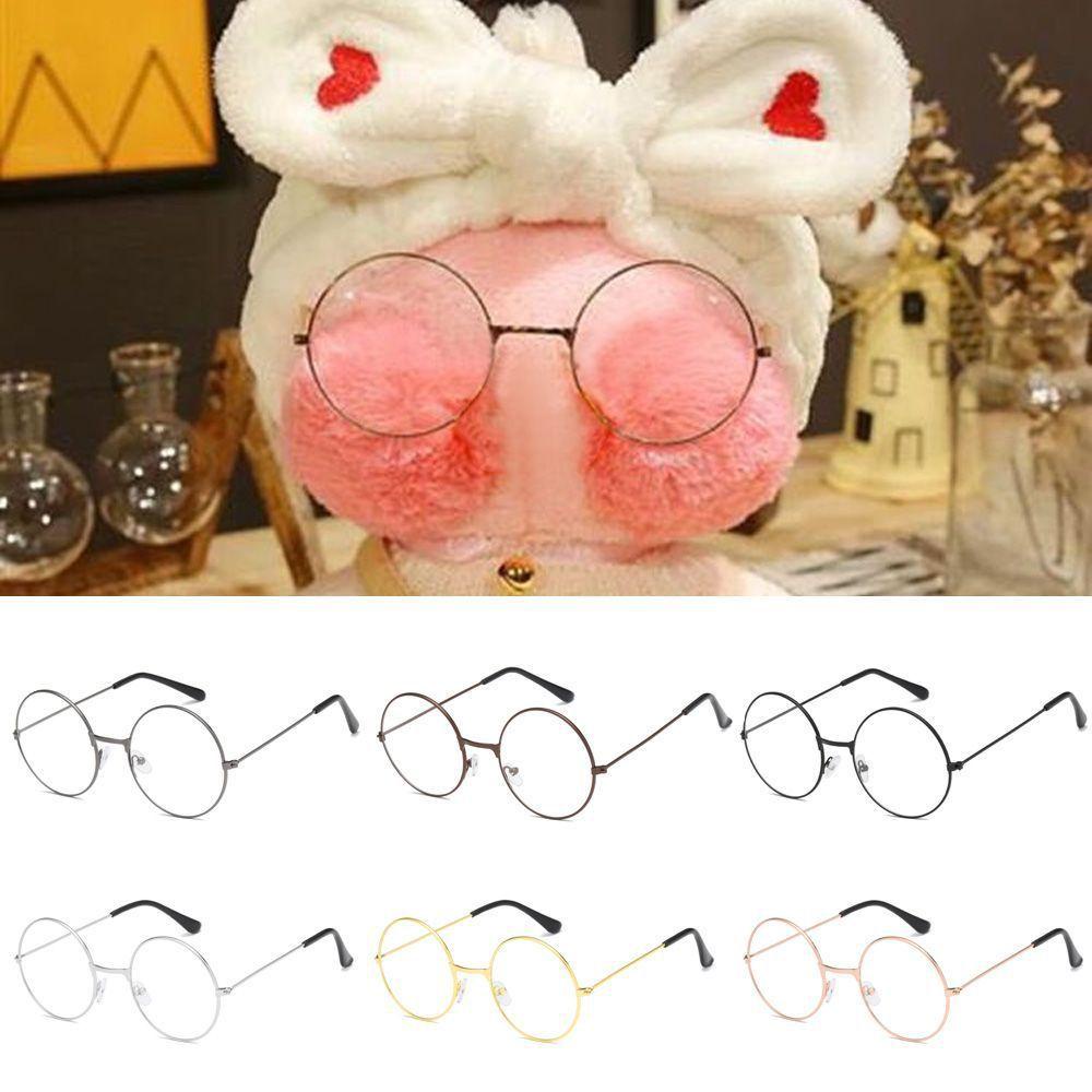 Nickolas1 Kacamata Untuk Mimi Bebek Hadiah Anak Perempuan Bingkai Cermin Datar Boneka Binatang Boneka Aksesoris Eyeglasses