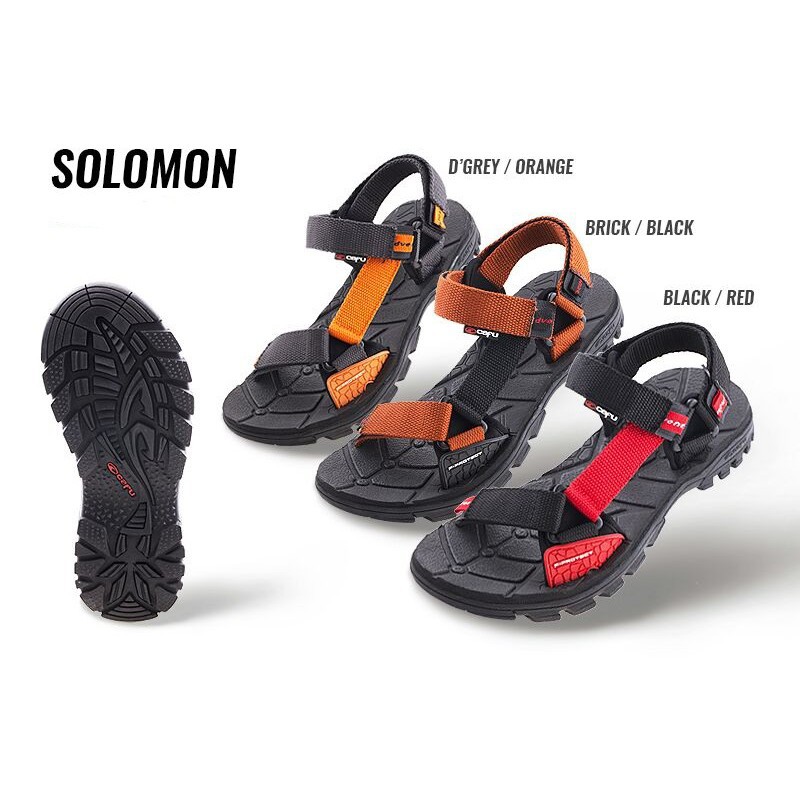 reiko Bayar Ditempat promo CAFU SOLOMON Sepatu Sendal Sandal Gunung Hiking Pria Cowok Original
