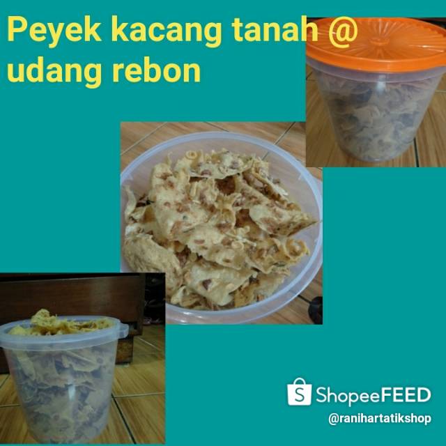 

Peyek kacag tanah & udang rebon