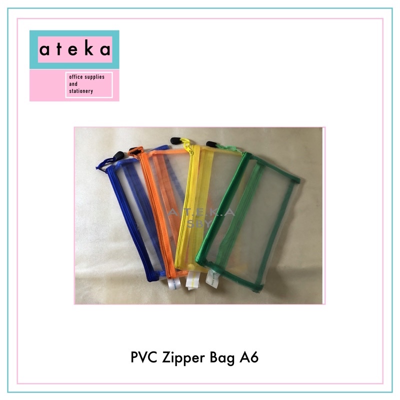 

Zipper Bag Jaring Transparan A6