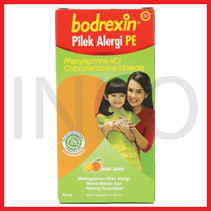 

BODREXIN PILEK ALERGI PE SIRUP RASA JERUK 56ML