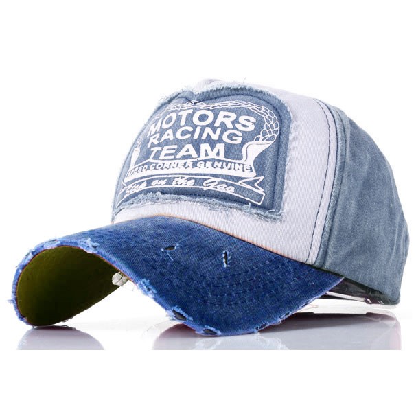 Topi Baseball Snapback Motors Racing Team - OMHAUBBL Blue