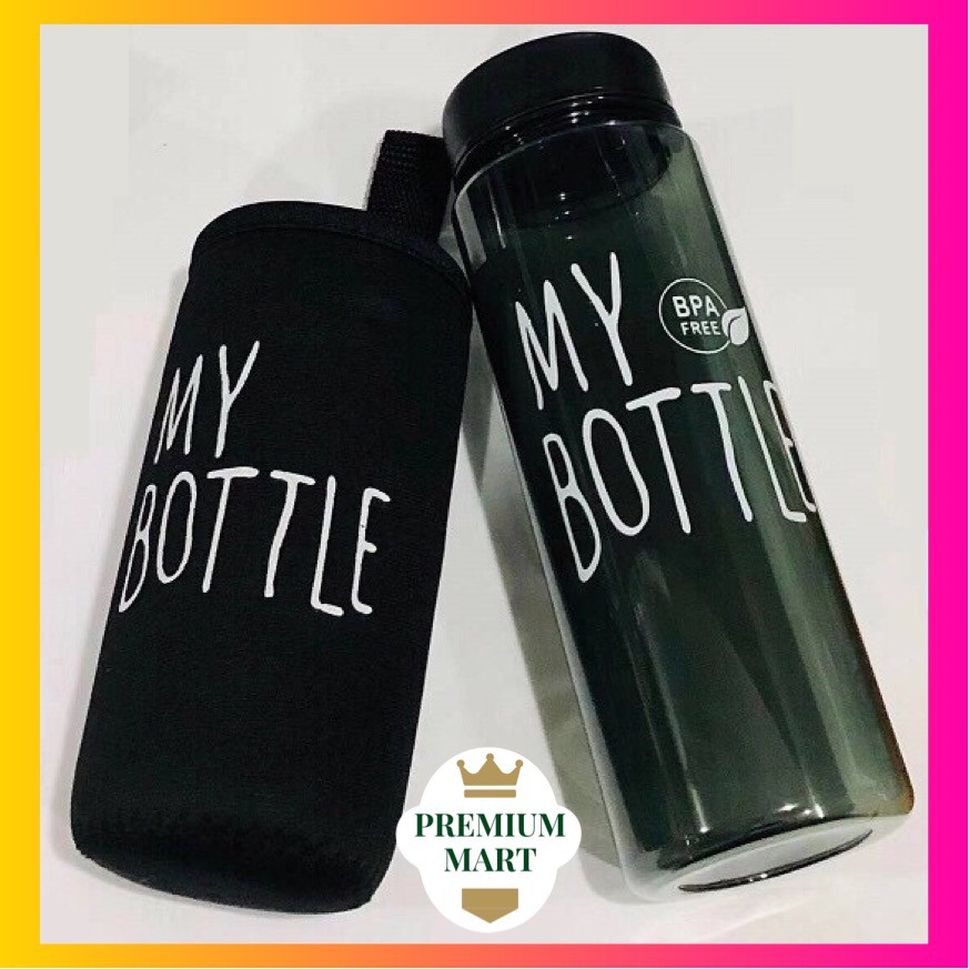 My Bottle Bening Warna + Free Pouch Busa Botol Transparan Warna