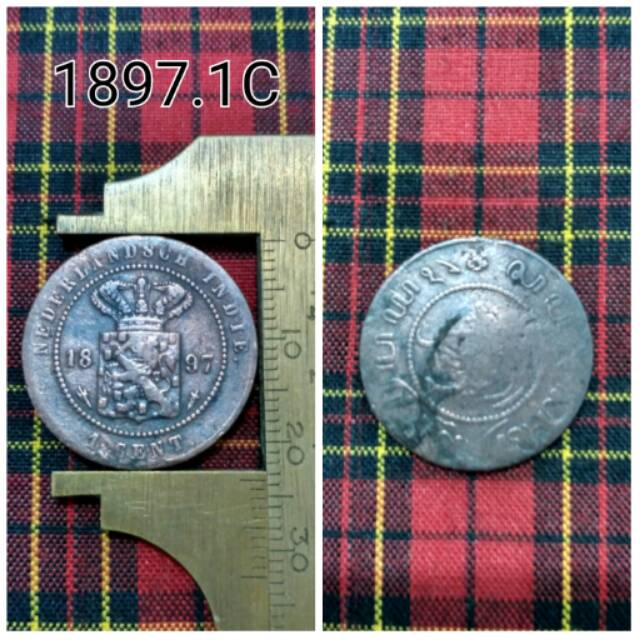Koin 1897. 1C Nederlandsch Indie