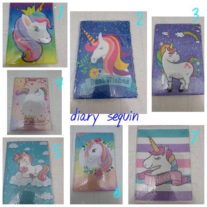 

Jurnalku Diary Sequin Unicorn
