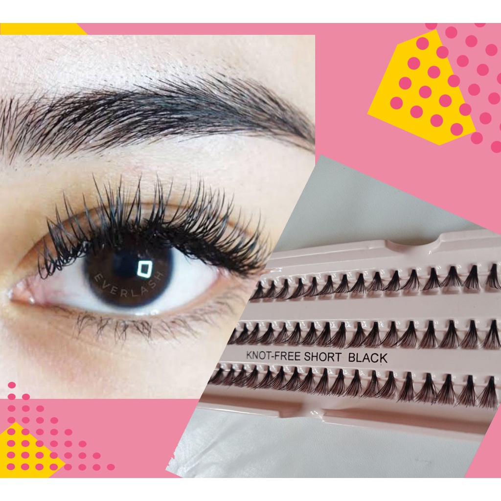 Paket bulumata tanam eyelash extention TEBAL &amp; LENTIK - LEM PREMIUM