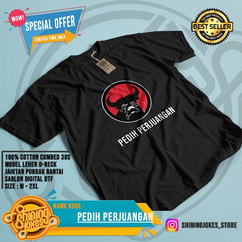 Kaos Custom PEDIH PERJUANGAN | T SHIRT KATA KATA | BAJU KAOS DISTRO MURAH