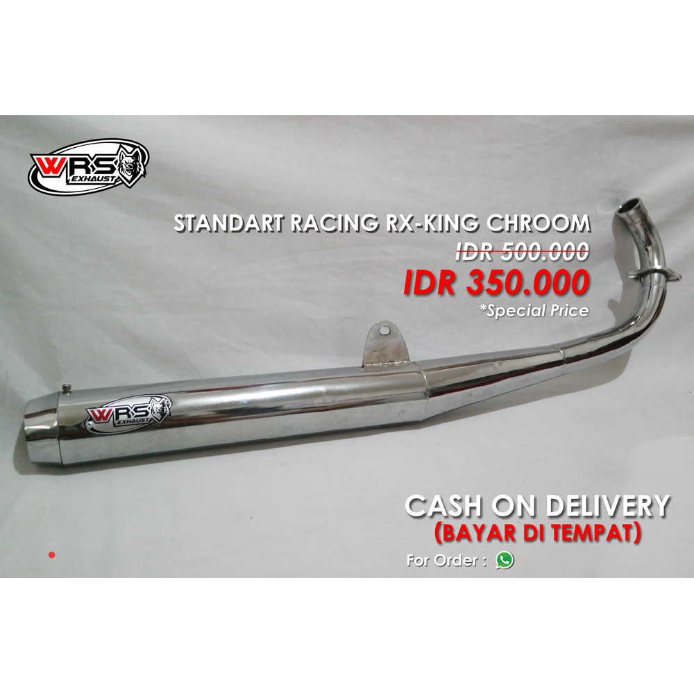 Knalpot Rx king Rx Spesial Standart Racing Croome Original WRS Exhaust Suara Garing