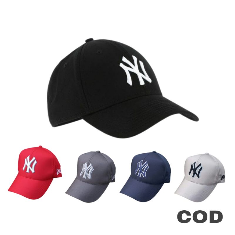 Topi Baseball ny new york Pria wanita Dewasa Bisa COD  Kekinian Keren Merah Putih Hitam Army Cream Murah