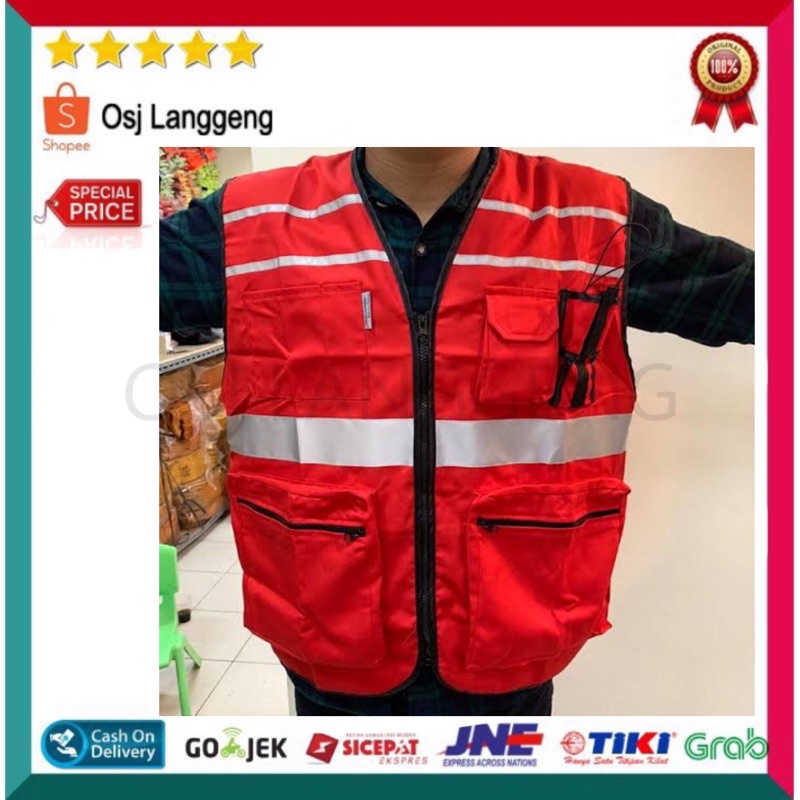 BISA COD | Rompi Safety IMJ Schotlight 3M Original