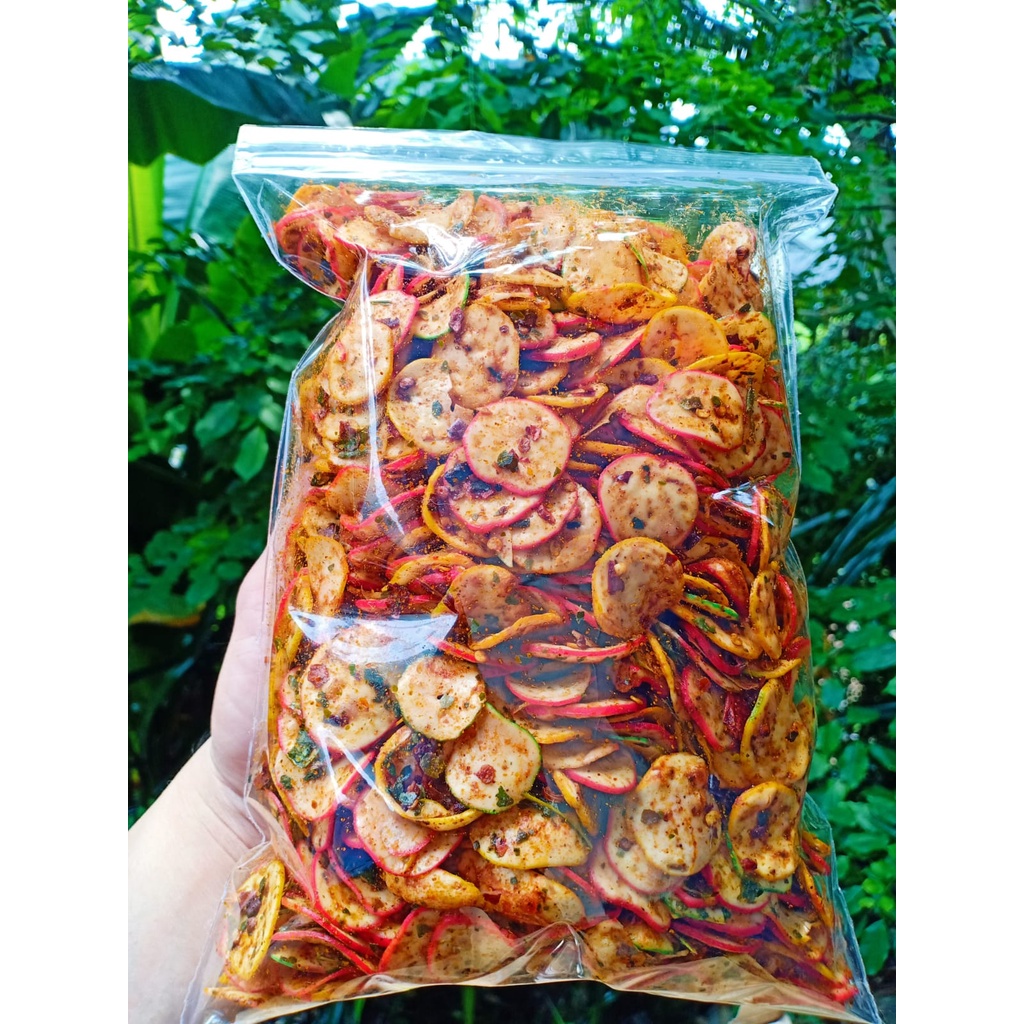 

kerupuk cikruh pedas jeruk 1kg /kerupuk seblak pedas 1kg