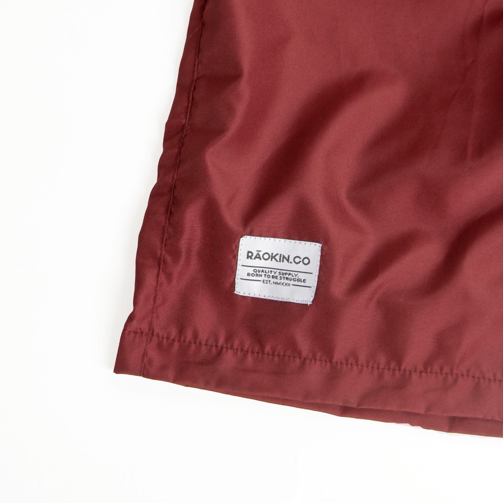 Raokin Celana Pendek Pria Boardshort Distro Maroon