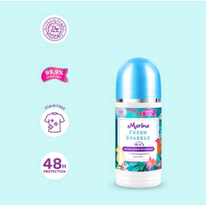 MARINA ANTI PERSPIRANT DEODORAN ROLL ON 50ML