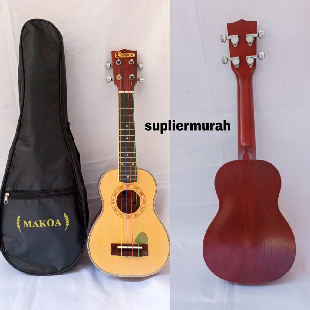 UKULELE SOPRANO 21&quot; MAKOA IMPORT BONUS PICK DAN TAS