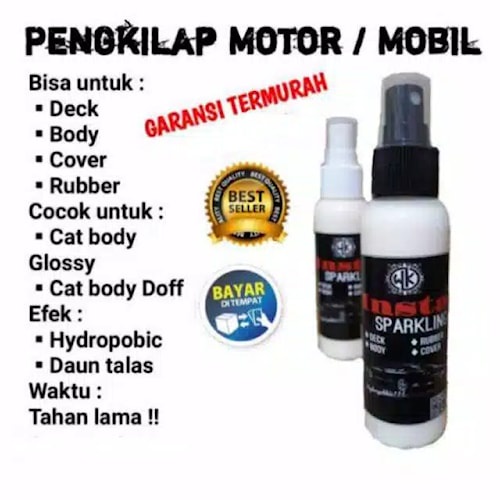 Sekali Oles Motor Anda langsung Kingclong Instan Sparkling Pengkilap Motor Pengkilap Mobil