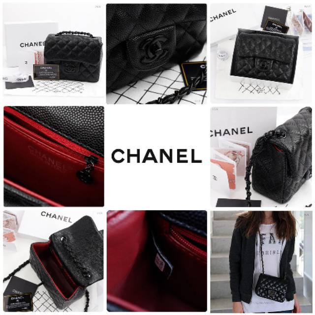 *Chanel Flap Mini So Black Bag* #9610