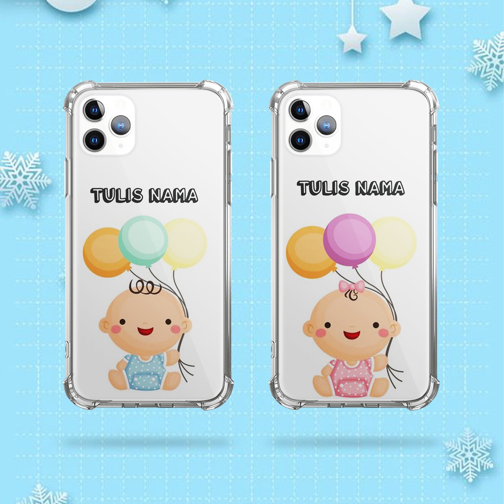 Softcase atau hardcase couple case custom bayi for all type hp / Case custom couple