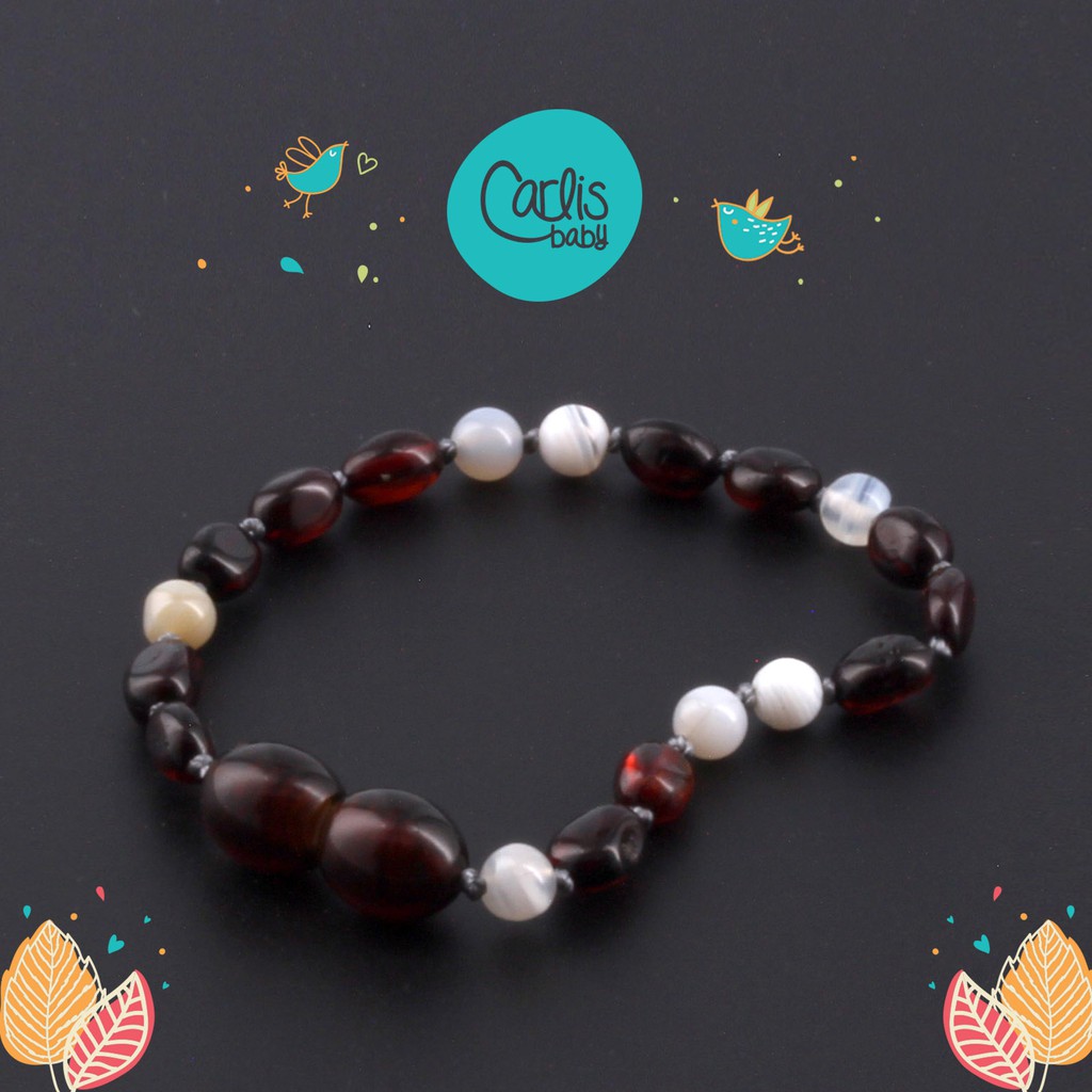 AGL43 Gelang Amber Tumbuh Gigi Bayi By Carlis Baby