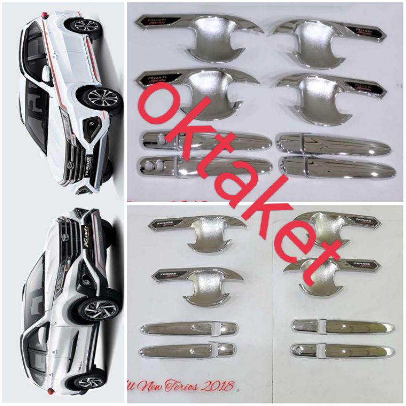 paket outer handle All new Rush Terios 2018 2020 2022 Activo Chrome