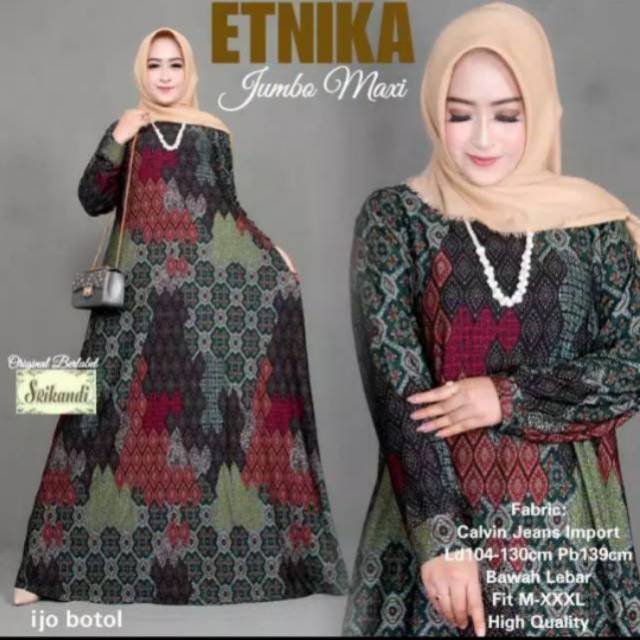 ETIKA MAXY Gamis Calvin Jeans Jumbo XXXL