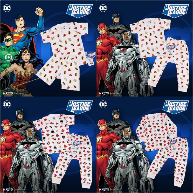 CHIYO BABY BAMBOO PRINT JUSTICE LEAGUE - stelan anak | baju rumah