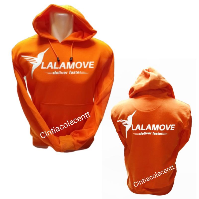 JAKET SWEATER HOODIE PRIA SABLON LALAMOVE BAHAN COTTON FLECEE PREMIUM