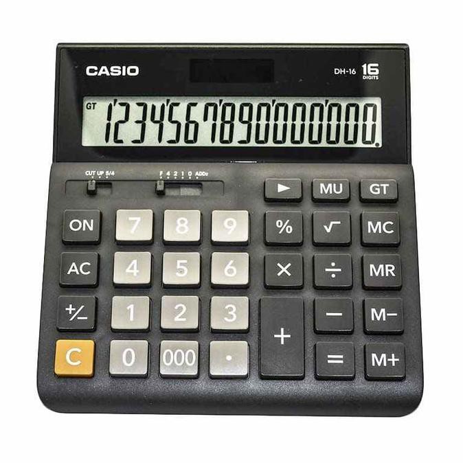 

Termurah Kalkulator 16 Digits Casio Dh-16-Bk (Black) Offic