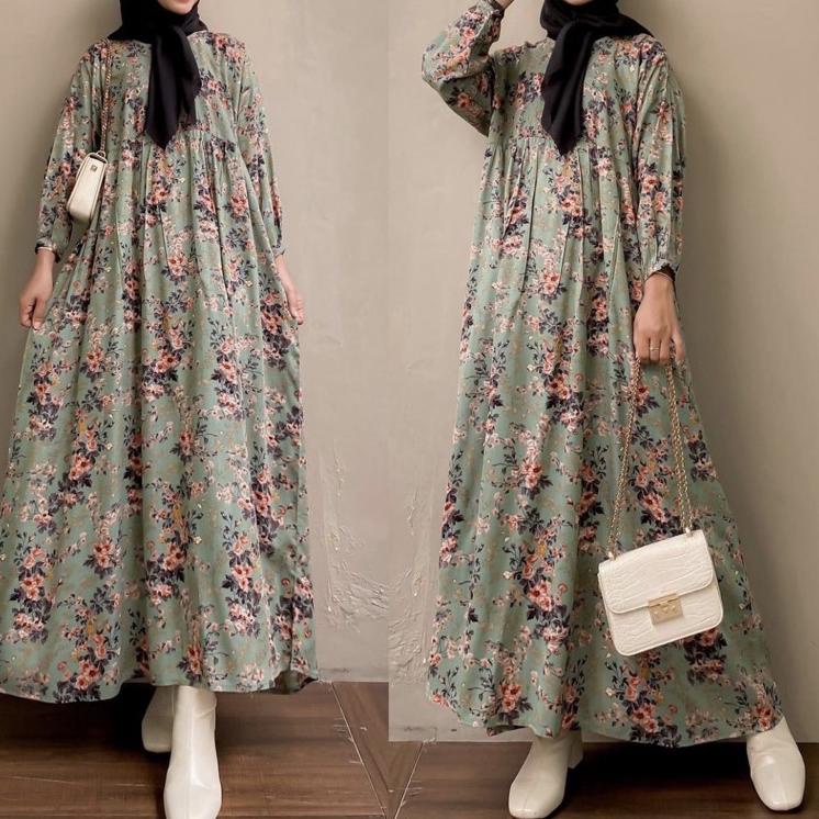 (SPECIAL PRICE) Midi Dress Remaja Gamis Jumbo ld 130 140 Terbaru 2022