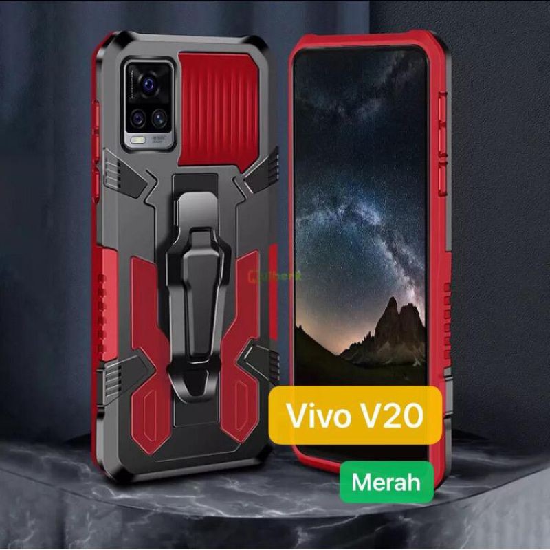 Case Vivo V20 V20 Se Robot Magnetic Cover Silikon Handphone Soft Case