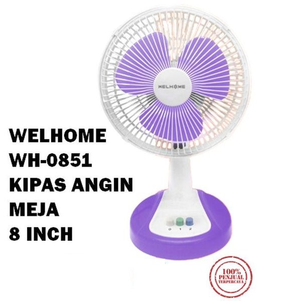 Kipas angin meja 8 inch Welhome / Desk fan 8 inch Welhome WH-0851 Free Bubble