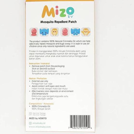 

OIS MIZO Mosquito Repnt Sticker Patch / STIKER ANTI NYAMUK ISI 24 PCS ♥Q7