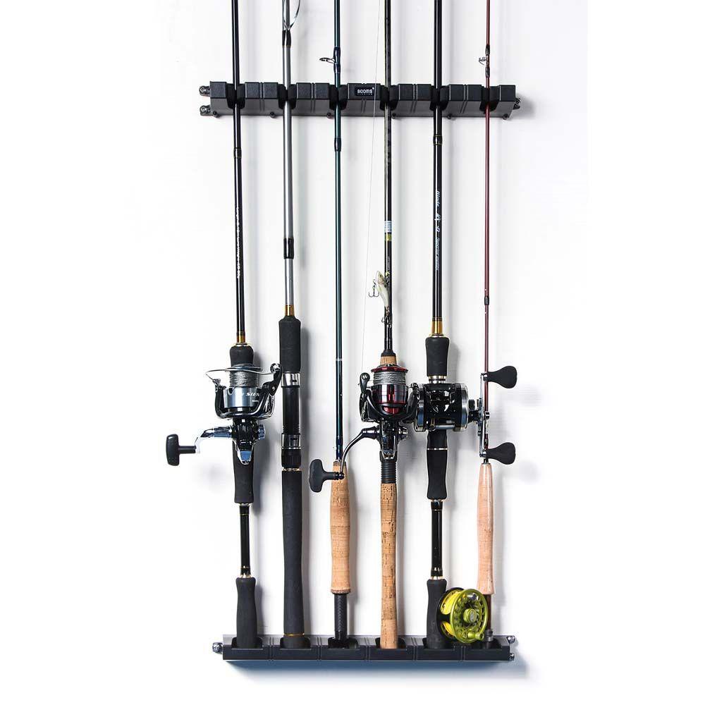 Agustinina Rak Joran Pancing Garasi Modular Rod Carrier Wall Mounted Fishing Accessories 6-batang Alat Pancing