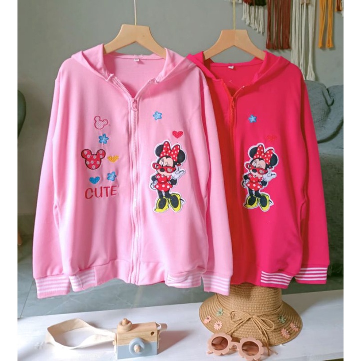 sweater hoodie / jaket hoodie anak motif mickey