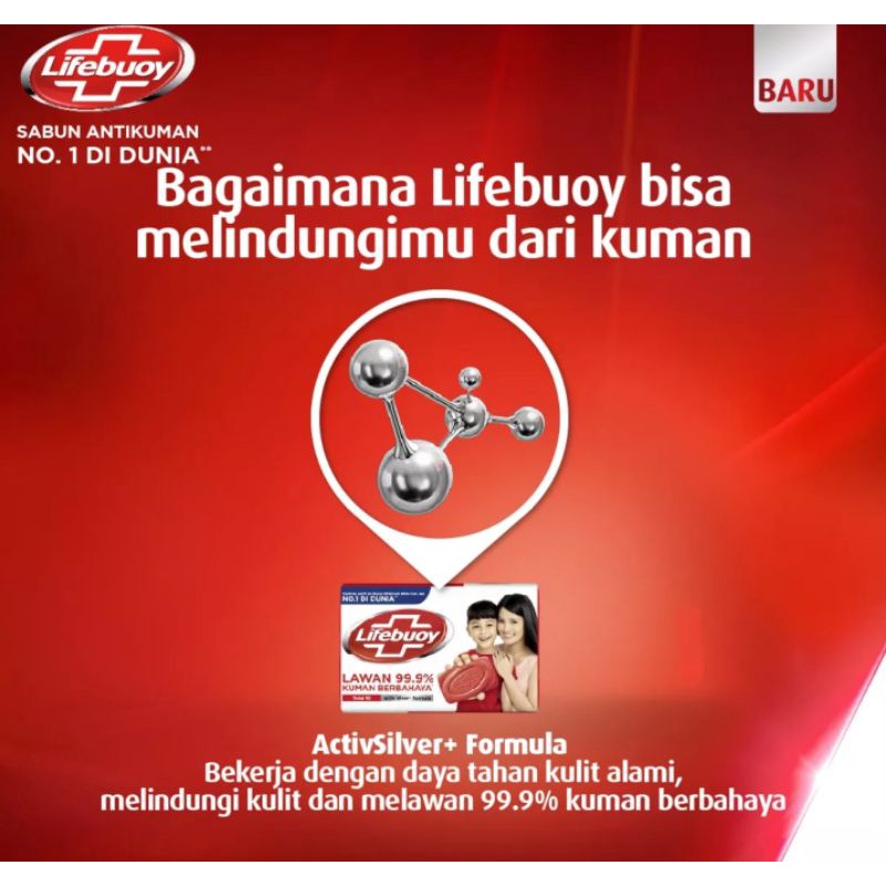 Lifebuoy Sabun Batang 110gram isi 4