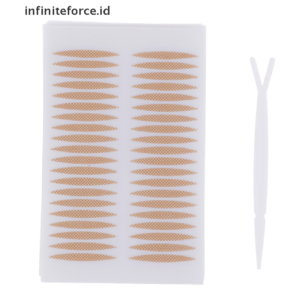 Infiniteforce.id 800pcs / Set Stiker Kelopak Mata Mesh Transparan Untuk Makeup / Kosmetik Wanita