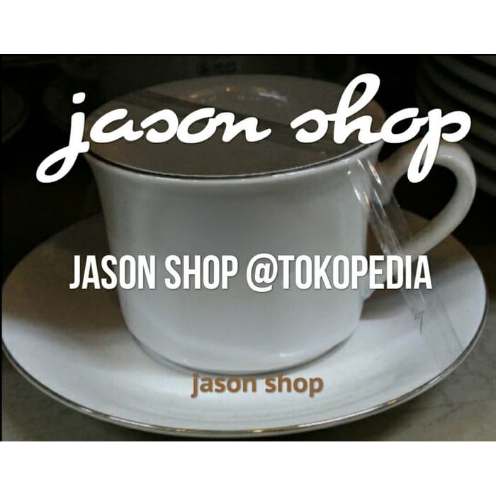 Cangkir keramik + tatakan Sango/Cangkir kopi- teh dll Sango (-1 set)-